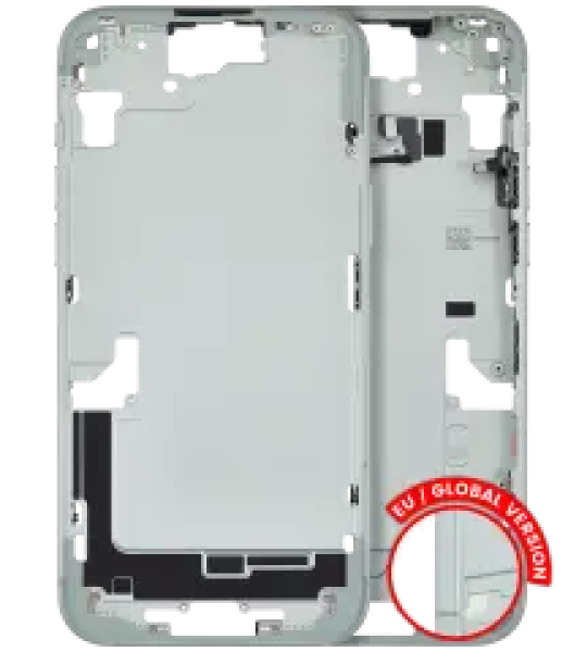 Apple iPhone 15 Plus Middle Frame with Small Parts (No Charger Flex) - Green Pulled A