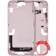 Apple iPhone 15 Plus Middle Frame with Small Parts (No Charger Flex) - Pink Pulled A