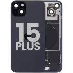 Apple iPhone 15 Plus Back Cover with Magnet Bazel incl NFC and Flash Flex - Black Pulled A