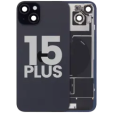 Apple iPhone 15 Plus Back Cover with Magnet Bazel incl NFC and Flash Flex - Black Pulled A