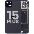 Apple iPhone 15 Plus Back Cover with Magnet Bazel incl NFC and Flash Flex - Black Pulled B