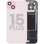 Apple iPhone 15 Plus Back Cover with Magnet Bazel incl NFC and Flash Flex - Pink Pulled B