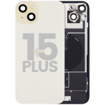 Apple iPhone 15 Plus Back Cover with Magnet Bazel incl NFC and Flash Flex - Yellow Pulled C