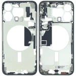 Apple iPhone 15 Pro Max Middle Frame with Small Parts (No Charger Flex) - Natural Titanium Pulled C