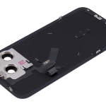 Apple iPhone 15 Pro Max Back Cover with Magnet Bazel incl NFC and Flash Flex - Blue Titanium Pulled A