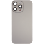 Apple iPhone 15 Pro Max Back Cover with Magnet Bazel incl NFC and Flash Flex - Natural Titanium Pulled A