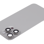 Apple iPhone 15 Pro Max Back Cover with Magnet Bazel incl NFC and Flash Flex - Natural Titanium Pulled A