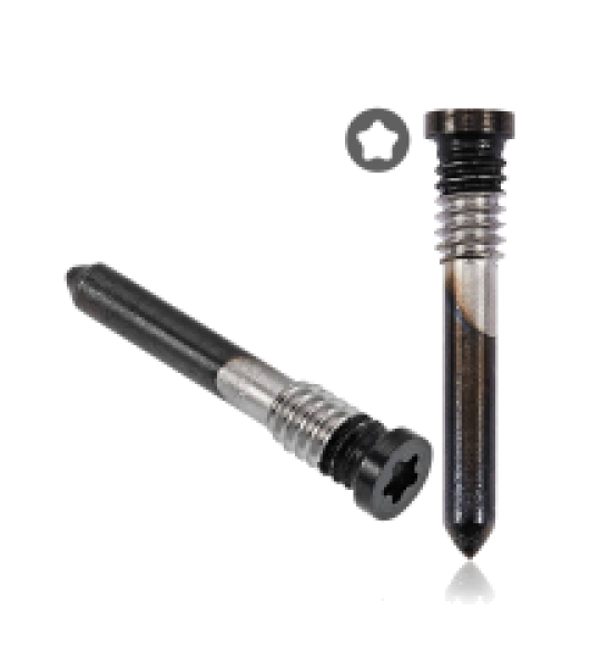Apple iPhone 15 Series Bottom Screw Set (100 Pack) - Black Titanium