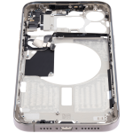 Apple iPhone 15 Pro Max Middle Frame with Small Parts (No Charger Flex) - Natural Titanium Pulled A