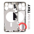 Apple iPhone 15 Pro Max Middle Frame with Small Parts (No Charger Flex) - Natural Titanium Pulled A