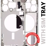Apple iPhone 15 Pro Max Middle Frame with Small Parts (No Charger Flex) - Natural Titanium Pulled A