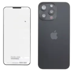 Apple iPhone 15 Pro Max Back Cover with Magnet Bazel incl NFC and Flash Flex - Black Titanium Service Pack