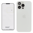 Apple iPhone 15 Pro Max Back Cover with Magnet Bazel incl NFC and Flash Flex - White Titanium Service Pack