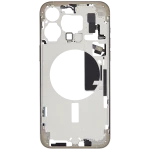 Apple iPhone 15 Pro Max Middle Frame with Small Parts (No Charger Flex) - Natural Titanium Pulled B