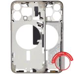 Apple iPhone 15 Pro Max Middle Frame with Small Parts (No Charger Flex) - Natural Titanium Pulled B