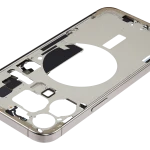 Apple iPhone 15 Pro Max Middle Frame with Small Parts (No Charger Flex) - Natural Titanium Pulled B