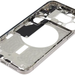 Apple iPhone 15 Pro Max Middle Frame with Small Parts (No Charger Flex) - Natural Titanium Pulled B