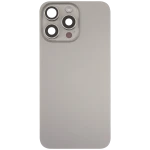 Apple iPhone 15 Pro Max Back Cover with Magnet Bazel incl NFC and Flash Flex - Natural Titanium Pulled B