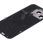 Apple iPhone 15 Pro Max Back Cover with Magnet Bazel incl NFC and Flash Flex - Natural Titanium Pulled B