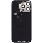 Apple iPhone 15 Pro Max Back Cover with Magnet Bazel incl NFC and Flash Flex - White Titanium Pulled C