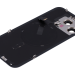 Apple iPhone 15 Pro Max Back Cover with Magnet Bazel incl NFC and Flash Flex - White Titanium Pulled C