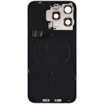 Apple iPhone 15 Pro Max Back Cover with Magnet Bazel incl NFC and Flash Flex - Natural Titanium Pulled C