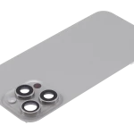 Apple iPhone 15 Pro Max Back Cover with Magnet Bazel incl NFC and Flash Flex - Natural Titanium Pulled C