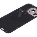 Apple iPhone 15 Pro Max Back Cover with Magnet Bazel incl NFC and Flash Flex - Natural Titanium Pulled C
