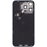 Apple iPhone 15 Pro Max Back Cover with Magnet Bazel incl NFC and Flash Flex - Black Titanium Pulled C