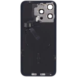 Apple iPhone 15 Pro Max Back Cover with Magnet Bazel incl NFC and Flash Flex - Blue Titanium Pulled C