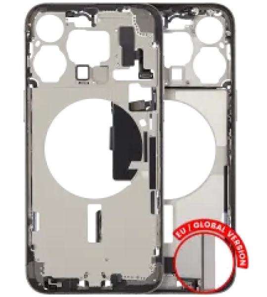Apple iPhone 15 Pro Max Middle Frame with Small Parts - Natural Titanium Pulled B