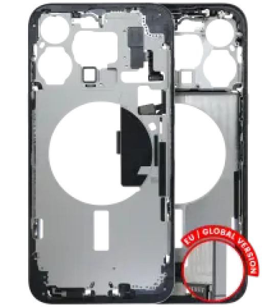 Apple iPhone 15 Pro Max Middle Frame with Small Parts - Blue Titanium Pulled A