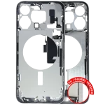 Apple iPhone 15 Pro Max Middle Frame with Small Parts - White Titanium Pulled C