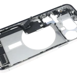 Apple iPhone 15 Pro Max Middle Frame with Small Parts - White Titanium Pulled C