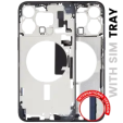 Apple iPhone 15 Pro Max Middle Frame with Small Parts (No Charger Flex) - Blue Titanium Pulled C