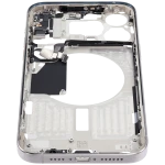 Apple iPhone 15 Pro Max Middle Frame with Small Parts (No Charger Flex) - White Titanium Pulled C
