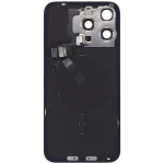 Apple iPhone 15 Pro Max Back Cover with Magnet Bazel incl NFC and Flash Flex - Black Titanium Service Pack