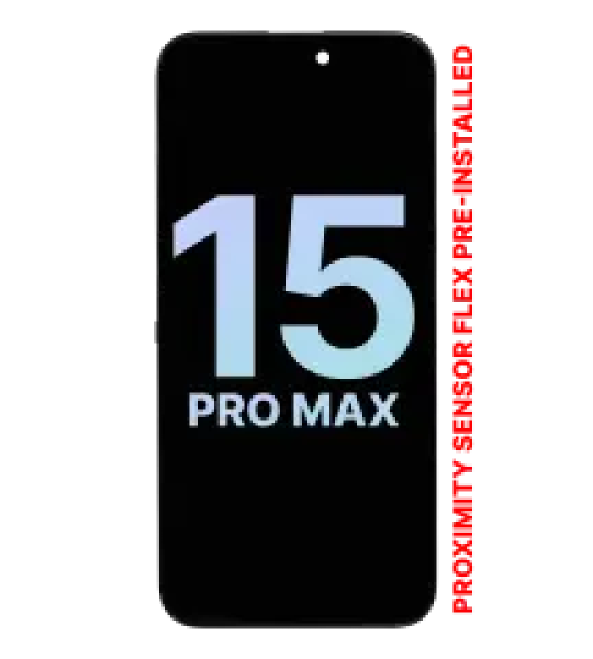 Apple iPhone 15 Pro Max Display with Sensor Flex Service Pack
