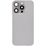 Apple iPhone 15 Pro Back Cover with Magnet Bazel incl NFC and Flash Flex - Natural Titanium Pulled A