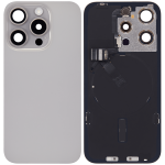 Apple iPhone 15 Pro Back Cover with Magnet Bazel incl NFC and Flash Flex - Natural Titanium Pulled A