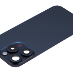 Apple iPhone 15 Pro Back Cover with Magnet Bazel incl NFC and Flash Flex - Blue Titanium Pulled A