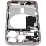 Apple iPhone 15 Pro Middle Frame with Small Parts - Natural Titanium Pulled A