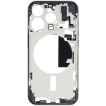 Apple iPhone 15 Pro Middle Frame with Small Parts (No Charger Flex) - Blue Titanium Pulled A