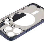 Apple iPhone 15 Pro Middle Frame with Small Parts (No Charger Flex) - Blue Titanium Pulled A