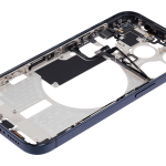Apple iPhone 15 Pro Middle Frame with Small Parts (No Charger Flex) - Blue Titanium Pulled A