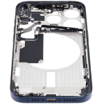Apple iPhone 15 Pro Middle Frame with Small Parts (No Charger Flex) - Blue Titanium Pulled A