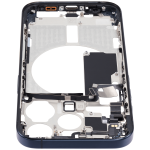 Apple iPhone 15 Pro Middle Frame with Small Parts (No Charger Flex) - Blue Titanium Pulled A