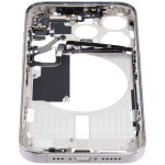 Apple iPhone 15 Pro Middle Frame with Small Parts (No Charger Flex) - White Titanium Pulled A