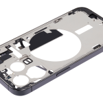 Apple iPhone 15 Pro Middle Frame with Small Parts (No Charger Flex) - Black Titanium Pulled A