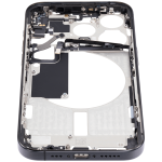 Apple iPhone 15 Pro Middle Frame with Small Parts (No Charger Flex) - Black Titanium Pulled A